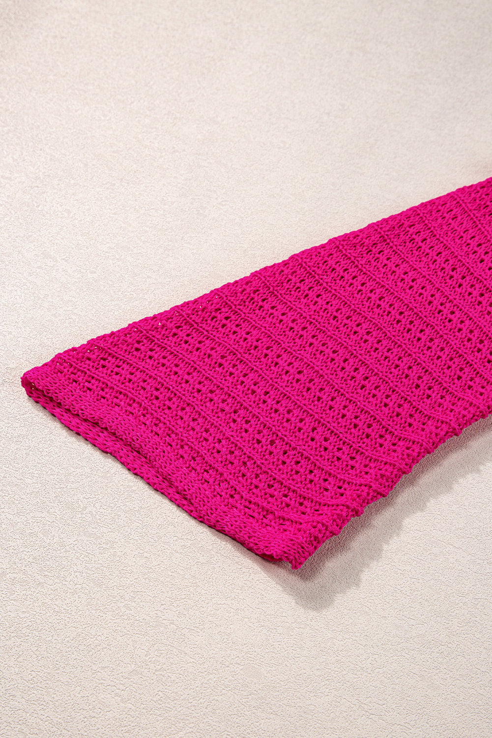 Rose ausgehöhlte armbinde ärmel stricken strickjacke
