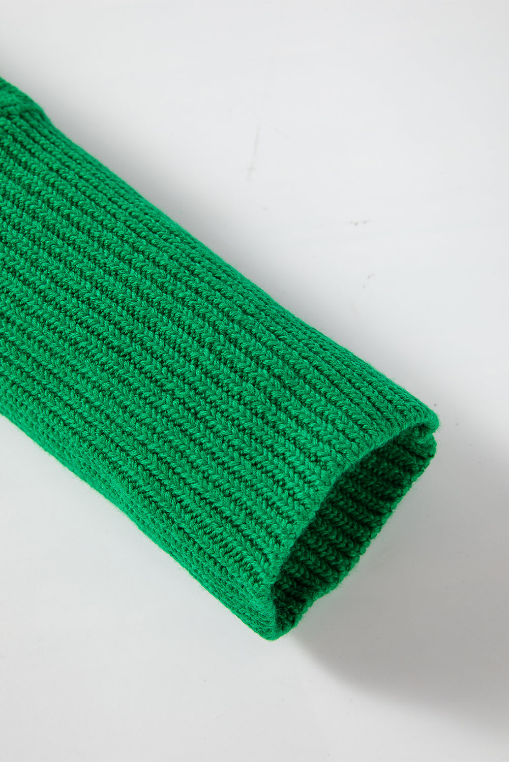 Hellgrüne schleife knoten ausschnitt rundhalsausschnitt loser pullover