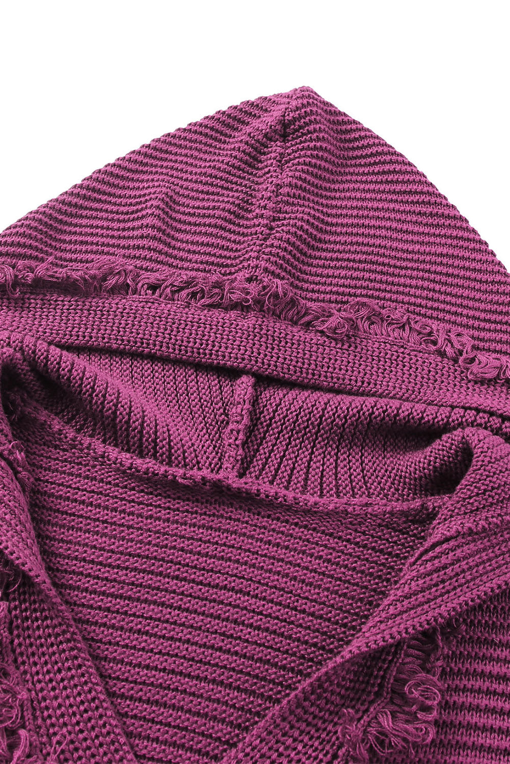 Kapuzenpullover mit v-ausschnitt und gerippter schulterpartie