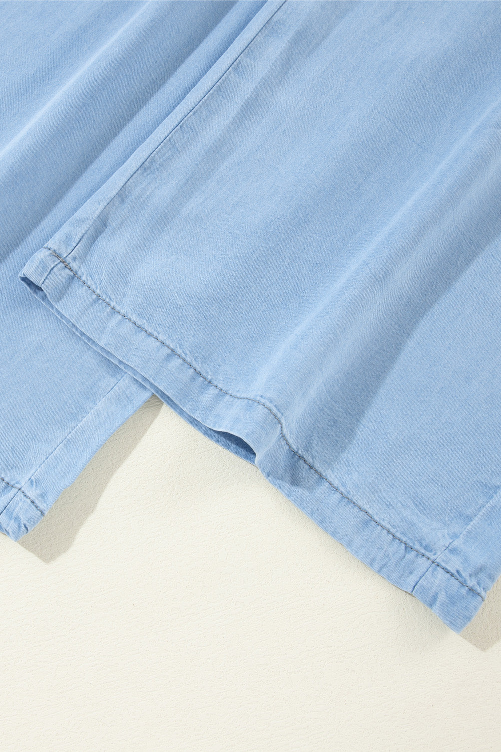 Myosotis kordelzug hohe taille weites bein denim-hose