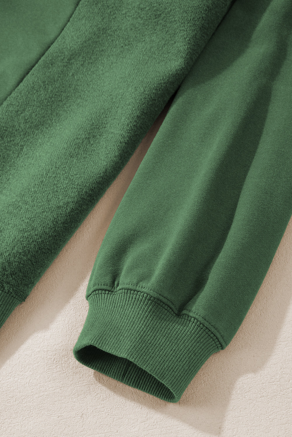 Grünes Sweatshirt Damen in Übergröße mit Rundhalsausschnitt Damen