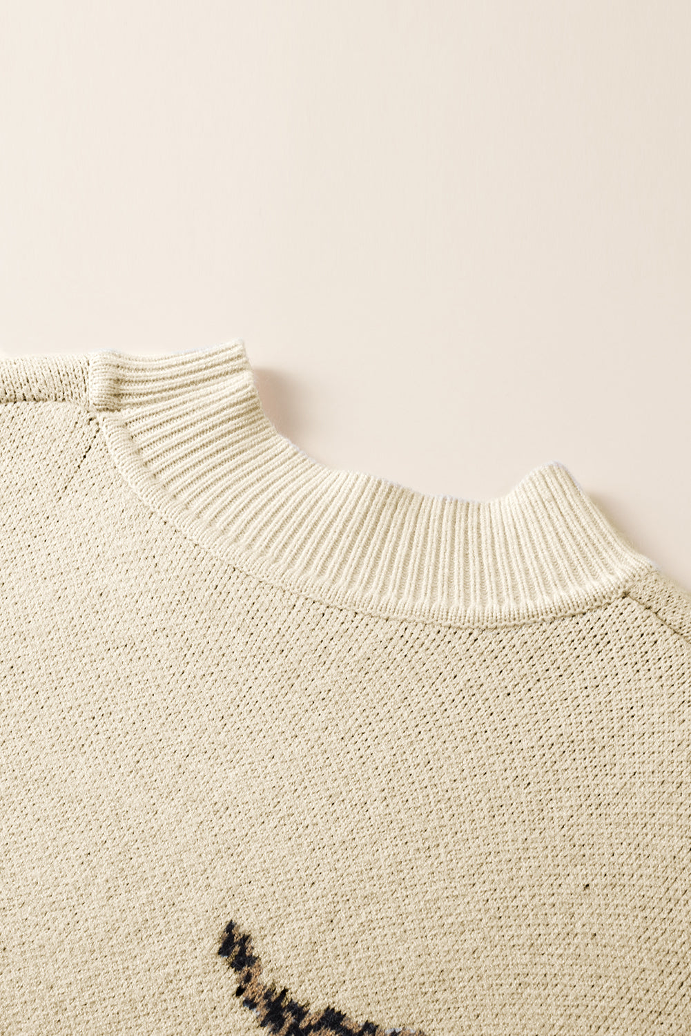 Pergament lebendiger geparden-print pullover mit hohem ausschnitt und geteiltem saum