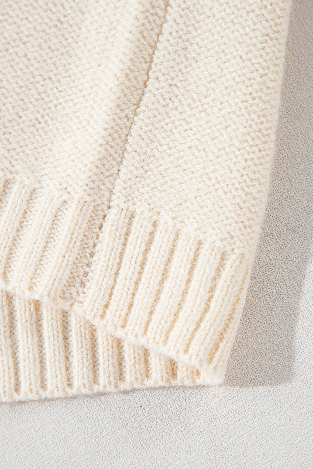 Gold flame colorblock pullover mit aufgesetzten taschen und schultertaschen