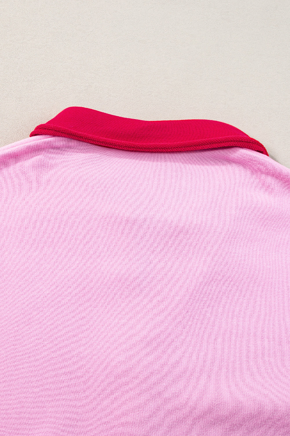 Rosa streifen colorblock patchwork kurzarm-t-shirt kleid