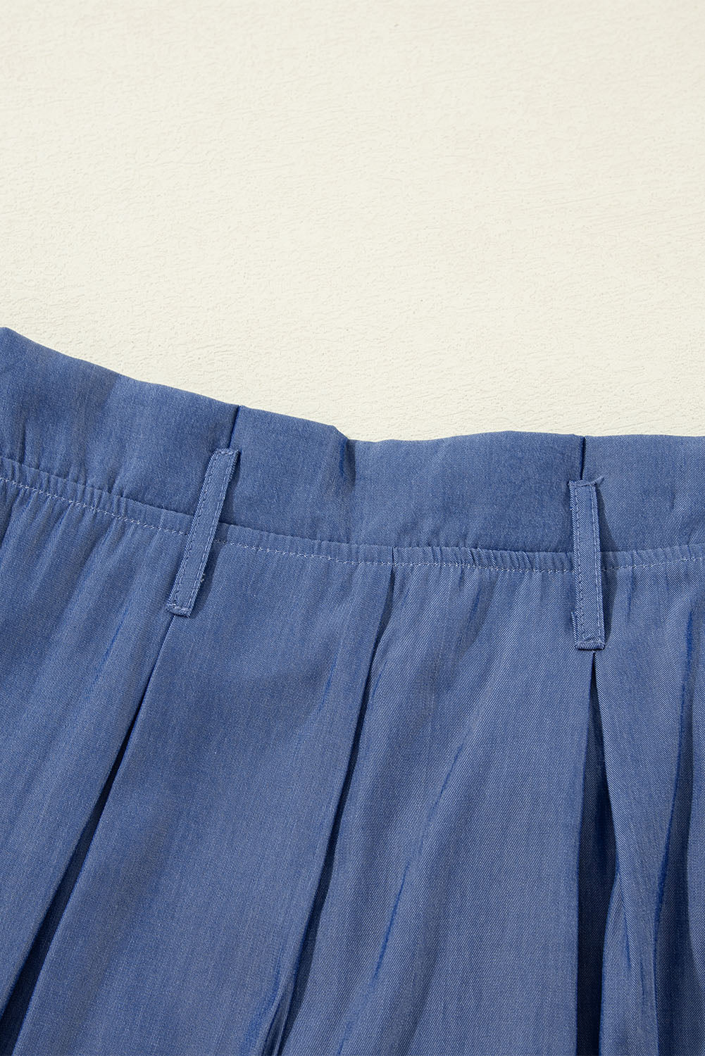 Wild wind belted frilly taille wide leg loose pants