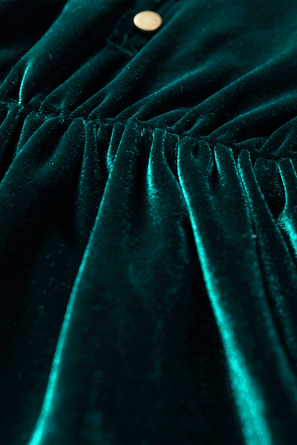 Skobeloff minikleid aus samt mit geraffter knopfleiste