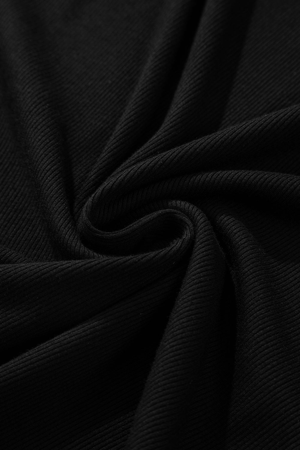Schwarzes pailletten-läufer-ärmel u-ausschnitt mini-pullover-kleid