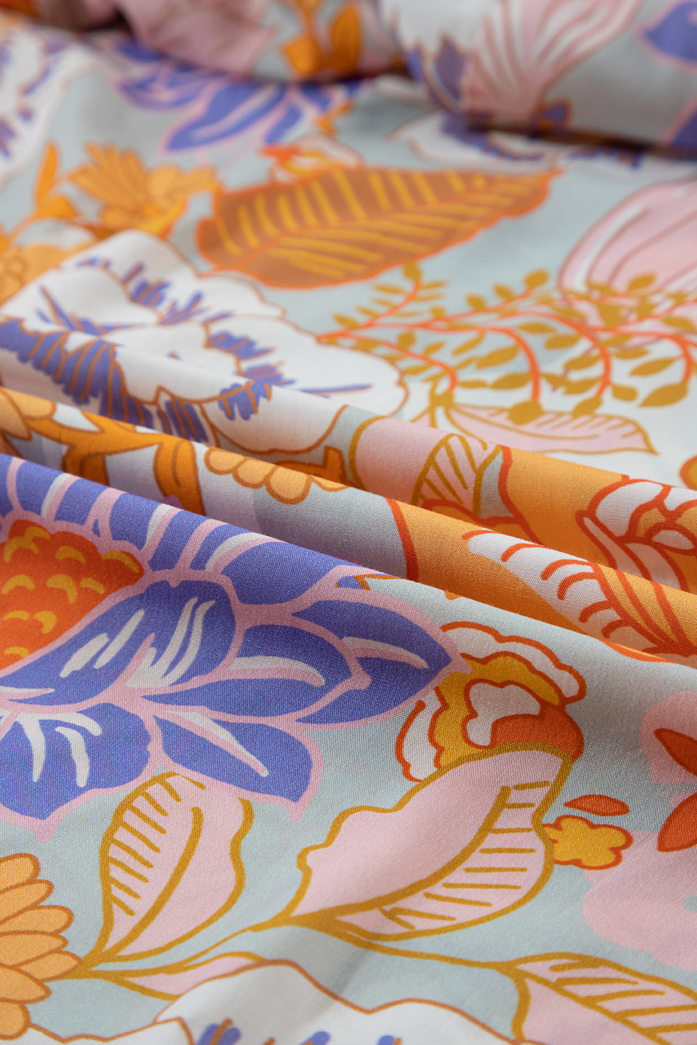 Orange boho floral rückenfreie spitze ärmelloses maxikleid