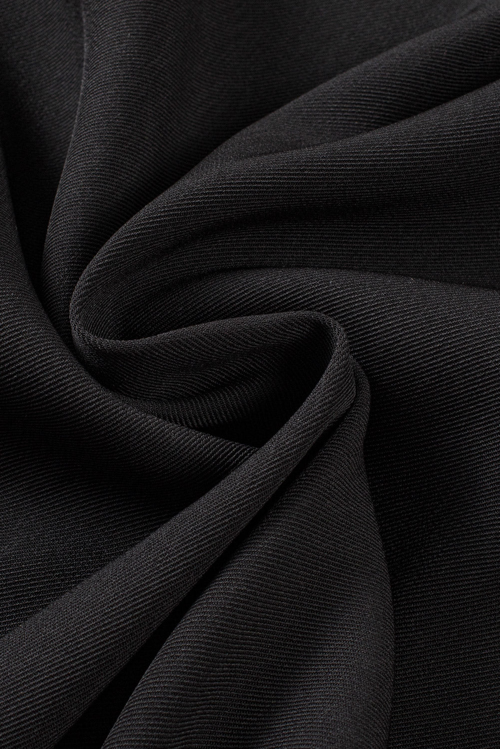 Schwarze plissierte elegante hose mit weitem bein
