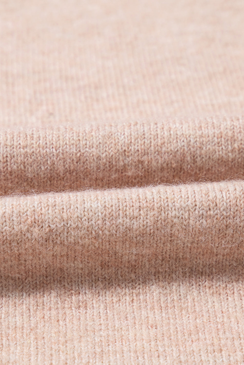 Rauchgraue strickjacke mit geripptem saum und offenen puffärmeln
