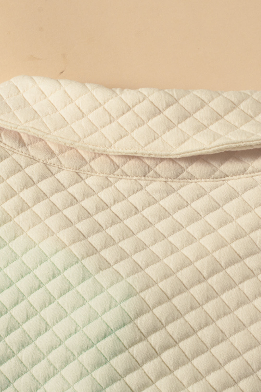Grüne farbe block patchwork klappe tasche gesteppt jacke