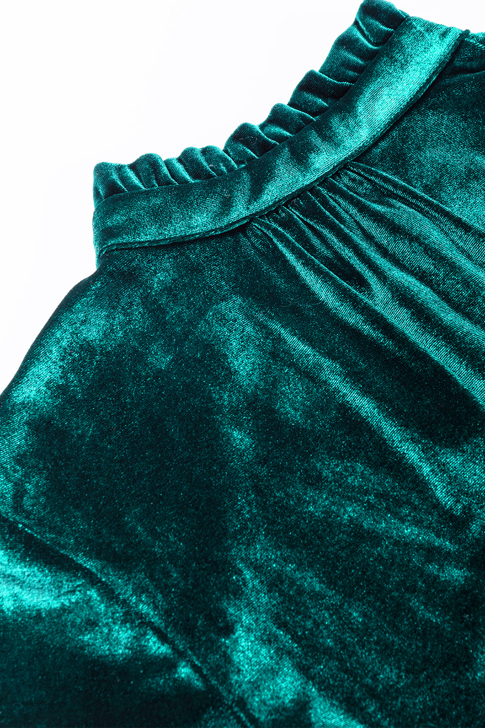 Skobeloff minikleid aus samt mit geraffter knopfleiste