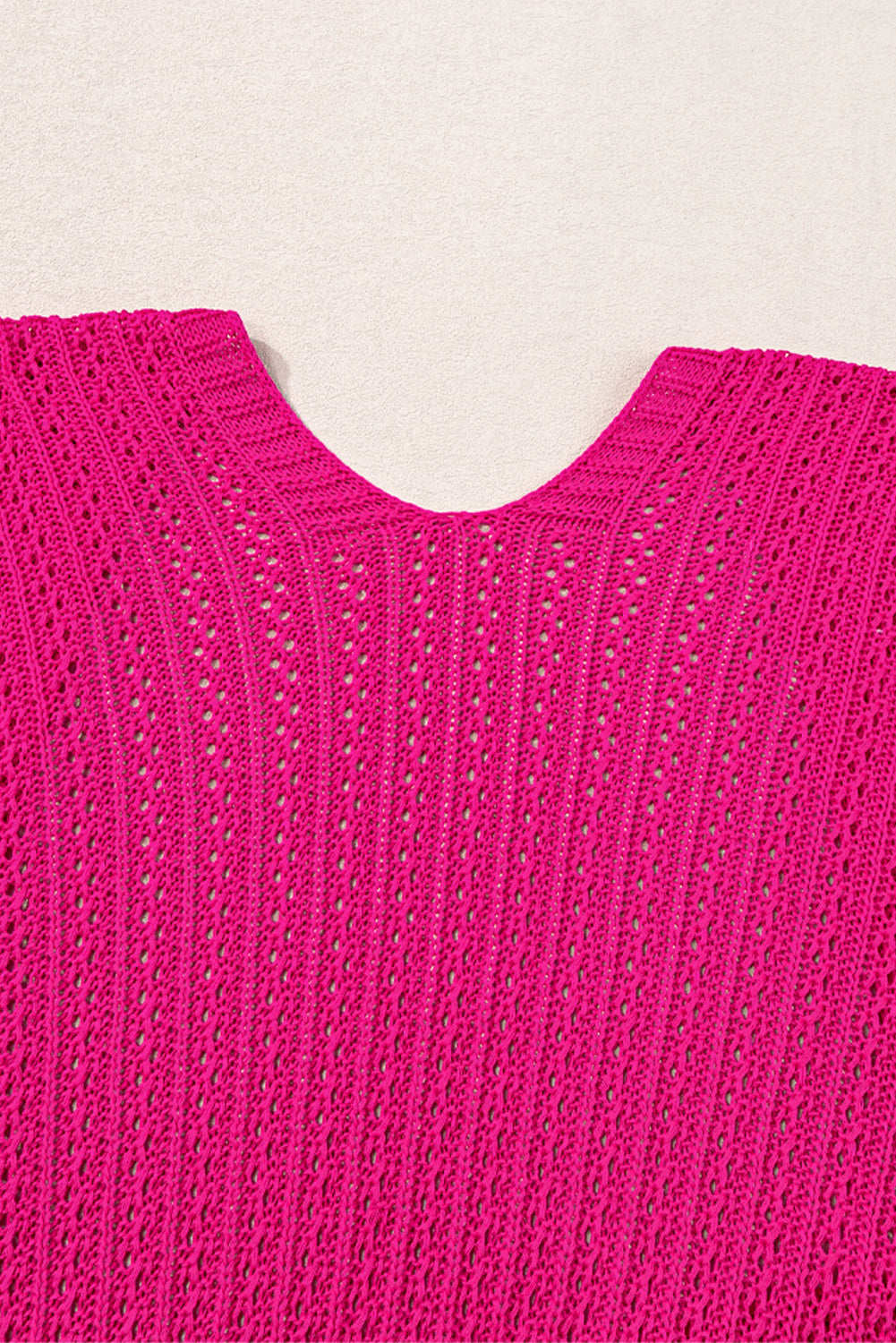 Rose ausgehöhlte armbinde ärmel stricken strickjacke