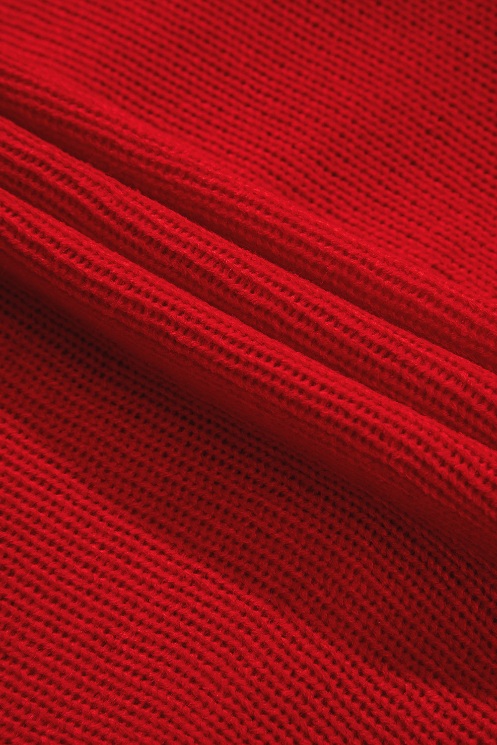 Racing red valentine love letter stickerei high neck pullover