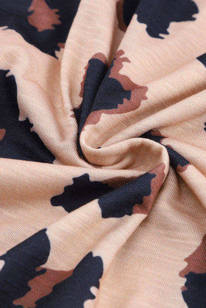 Leopardenmuster cardigan mit offener vorderseite