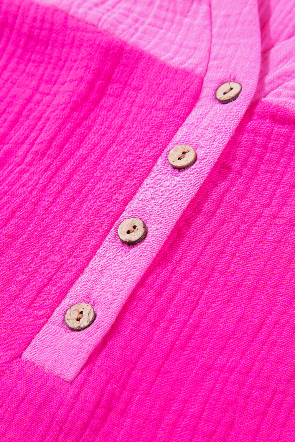 Multicolor color block tiered puff sleeve kleid