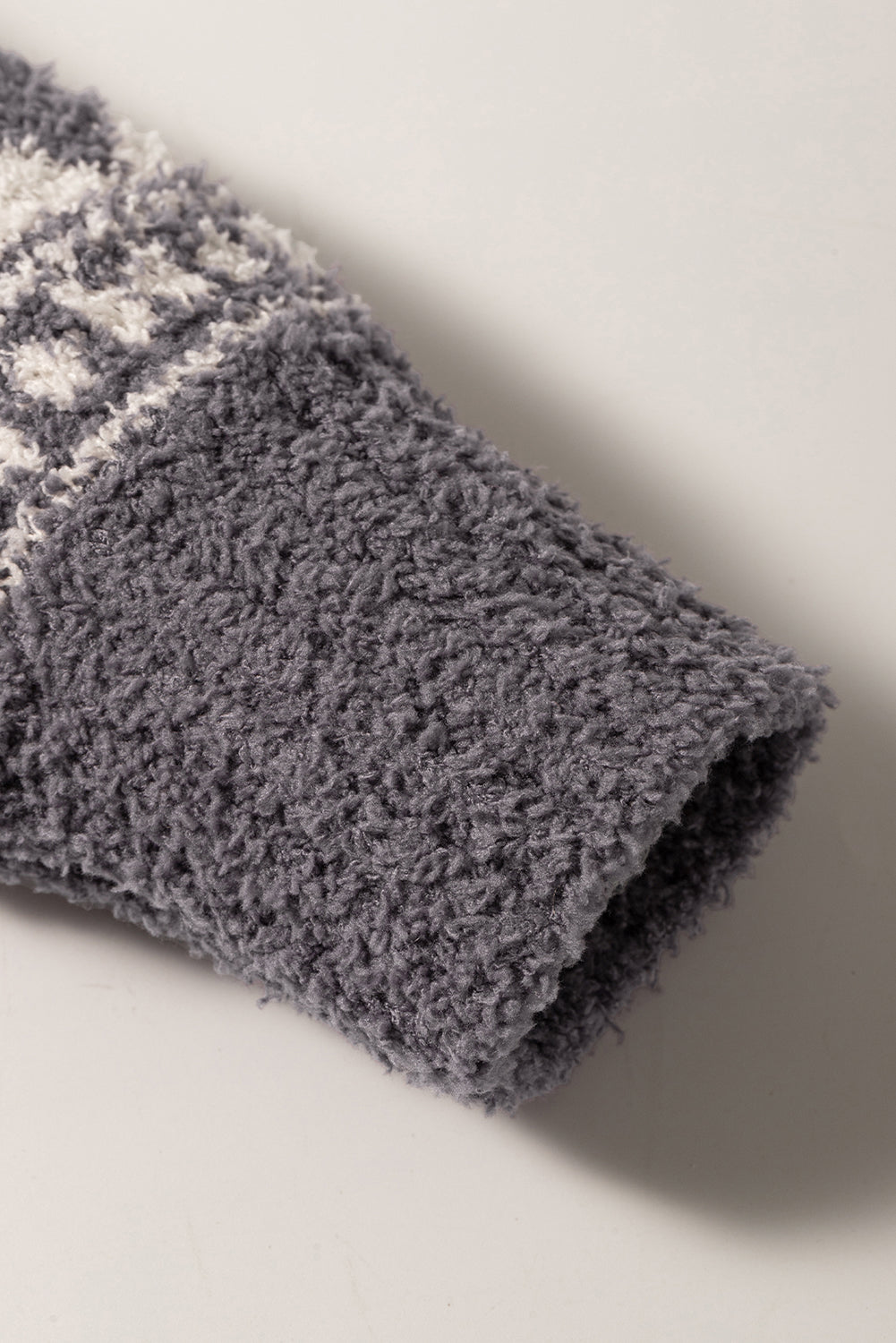 Grauer western pullover mit geometrischem aufdruck und viertelreißverschluss