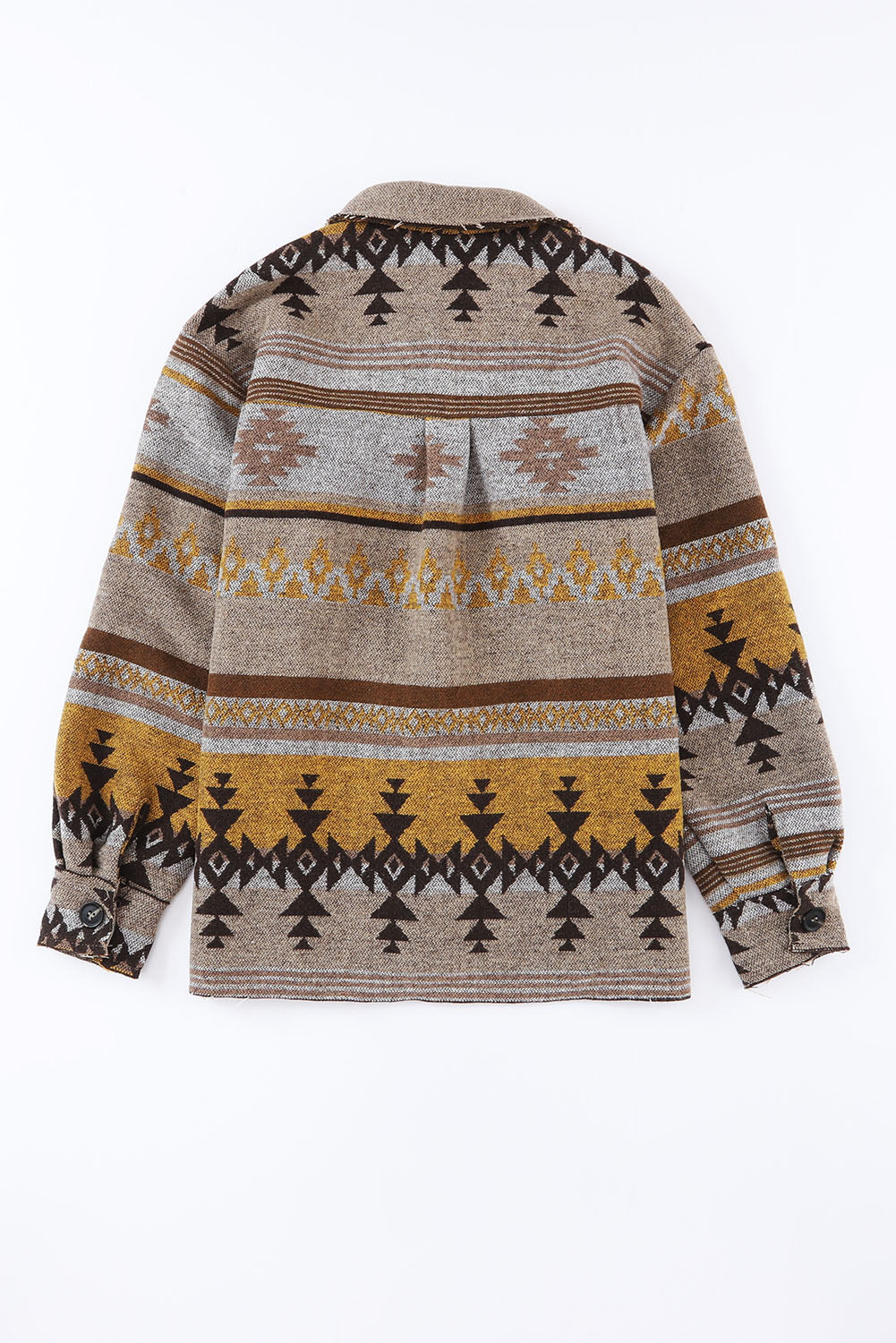 Braune westernjacke mit aztekendruck