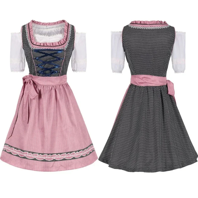 Cadence | dirndl kleid mit rosenakzenten und schattendruck für frauen