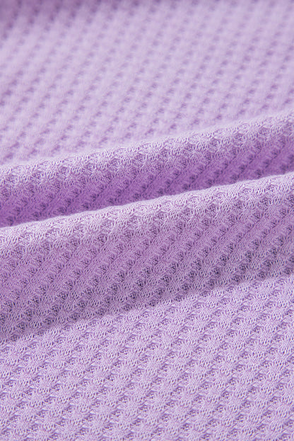 Orchid petal plus größe waffel stricken freiliegende naht flowy top