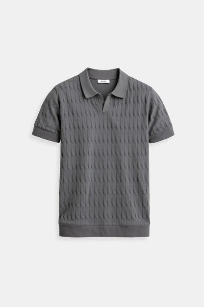 Klassisches weißes herren-poloshirt
