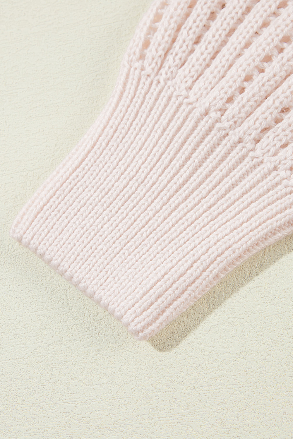 Jet stream gehäkelte drop shoulder strickjacke mit offener front