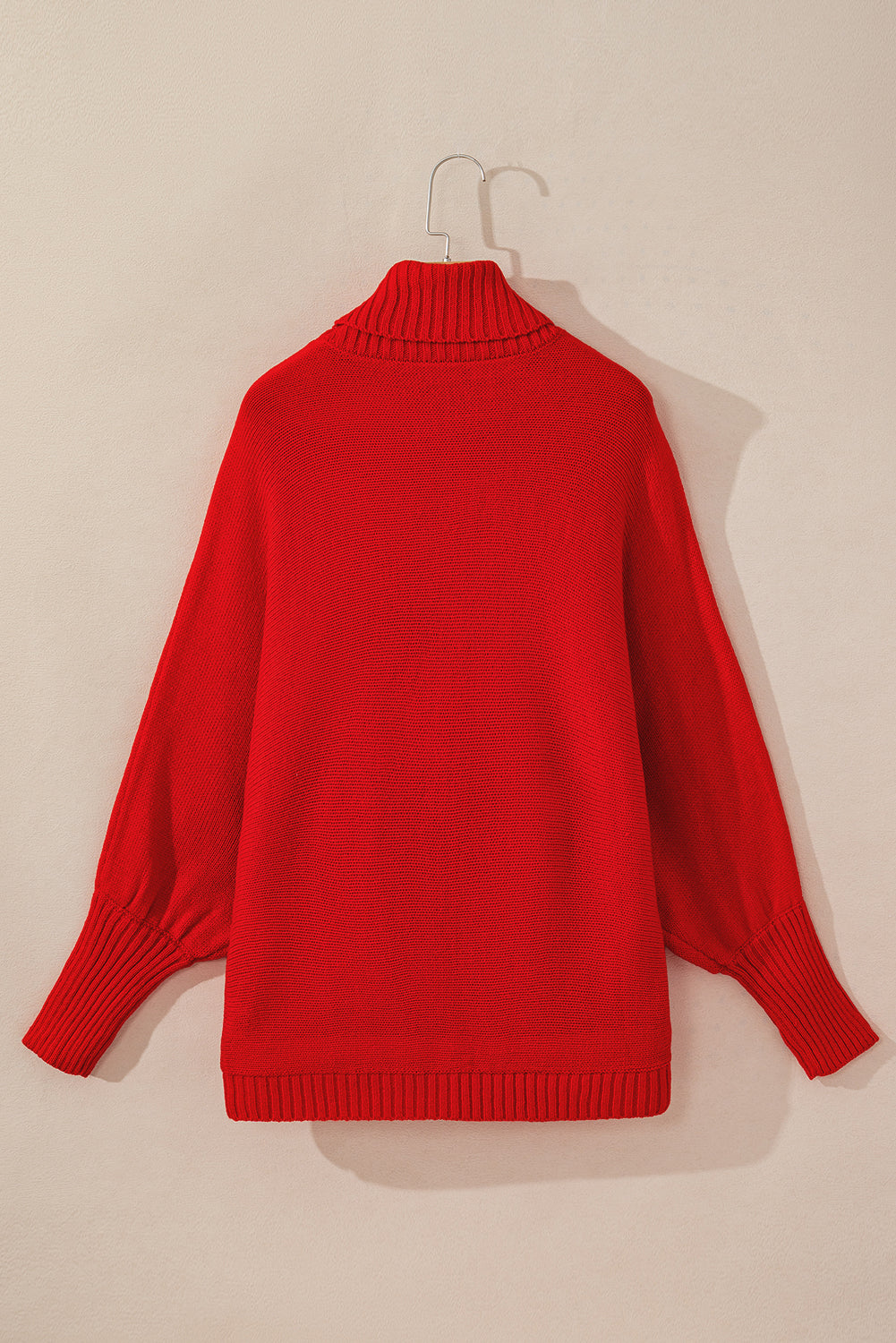 Racing red valentine love letter stickerei high neck pullover