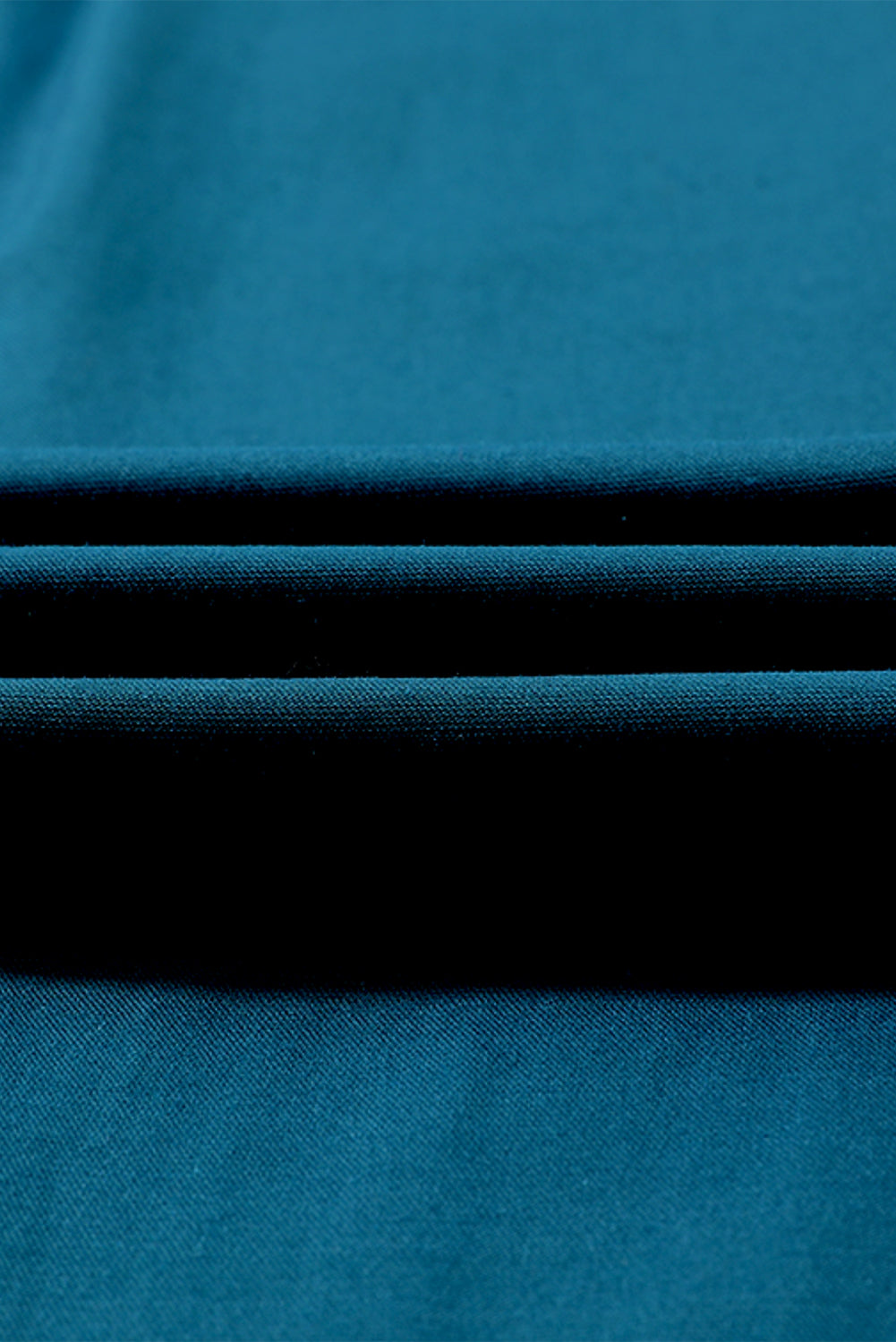 Blaue drawstring elastische taille lässige hose mit weitem bein