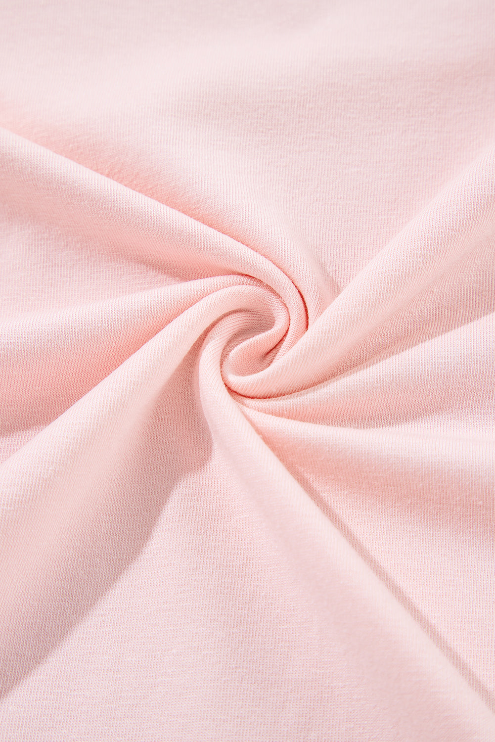 Rosa farbe blocknaht ärmel rundhalsausschnitt oversize top