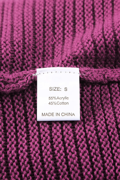 Kapuzenpullover mit v-ausschnitt und gerippter schulterpartie