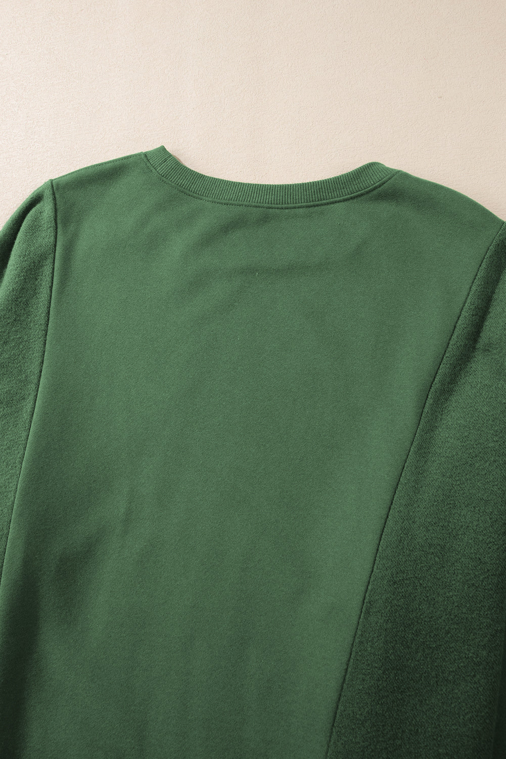 Grünes Sweatshirt Damen in Übergröße mit Rundhalsausschnitt Damen