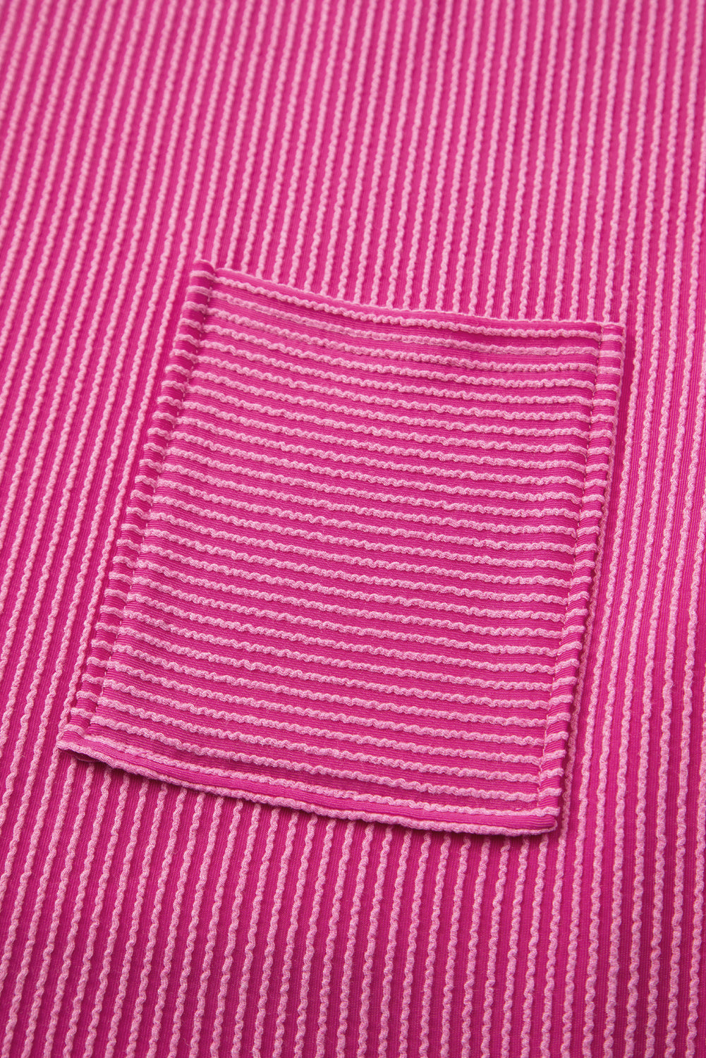 Rosa corded knit pocketed loose fit t shirt