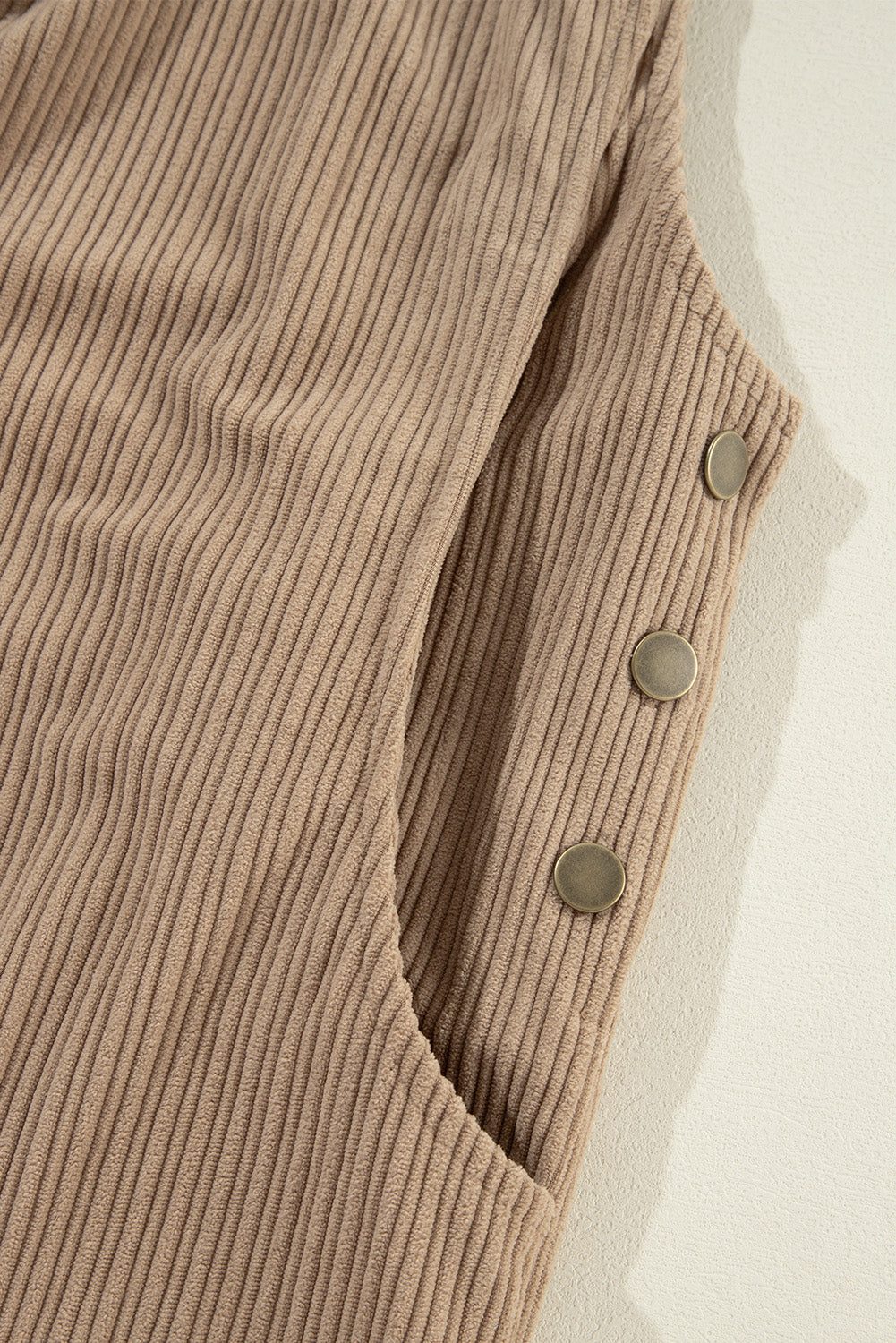 Grauer morn solid pocketed loose fit cord overall