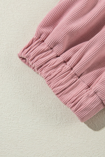 Rosa sherpa patchwork spitze elastische manschette zip up jacke