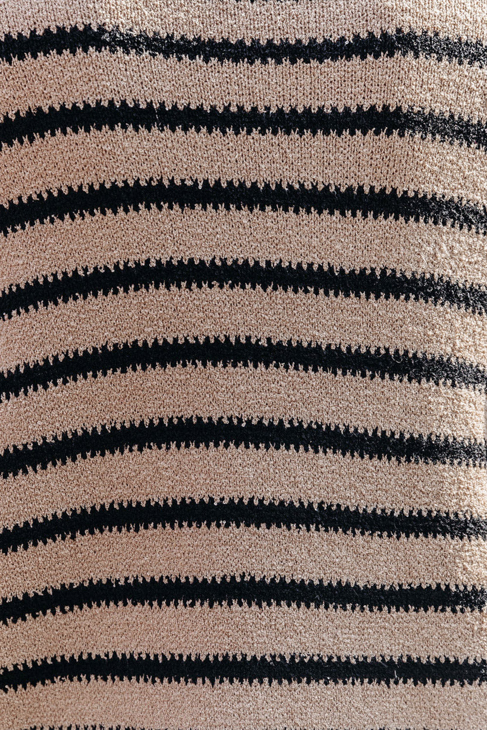 Streifendruck überschnittene schultern pullover mit lockeren ärmeln