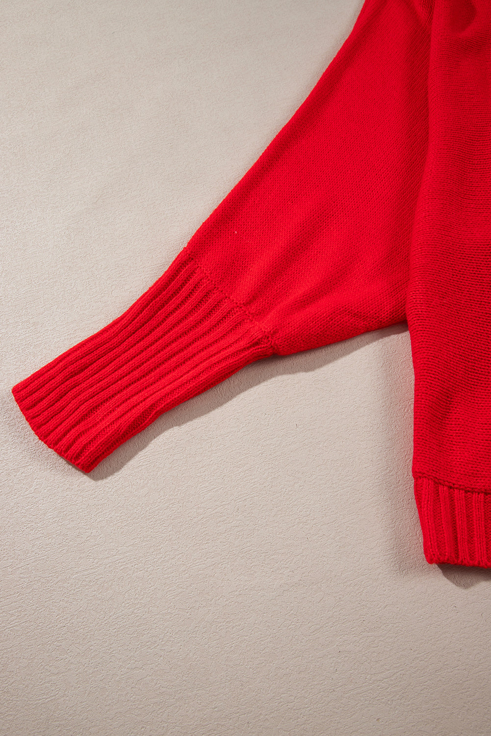 Racing red valentine love letter stickerei high neck pullover