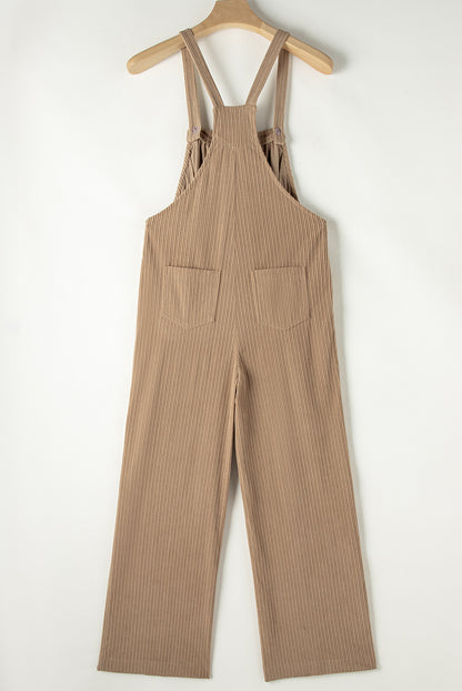 Grauer morn solid pocketed loose fit cord overall