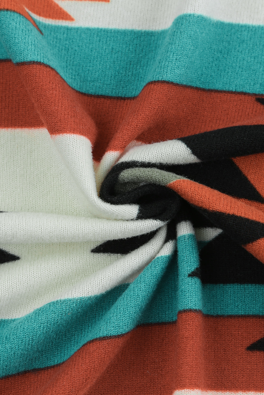 Mehrfarbig geometrisch farbe block offene vorderseite lange strickjacke