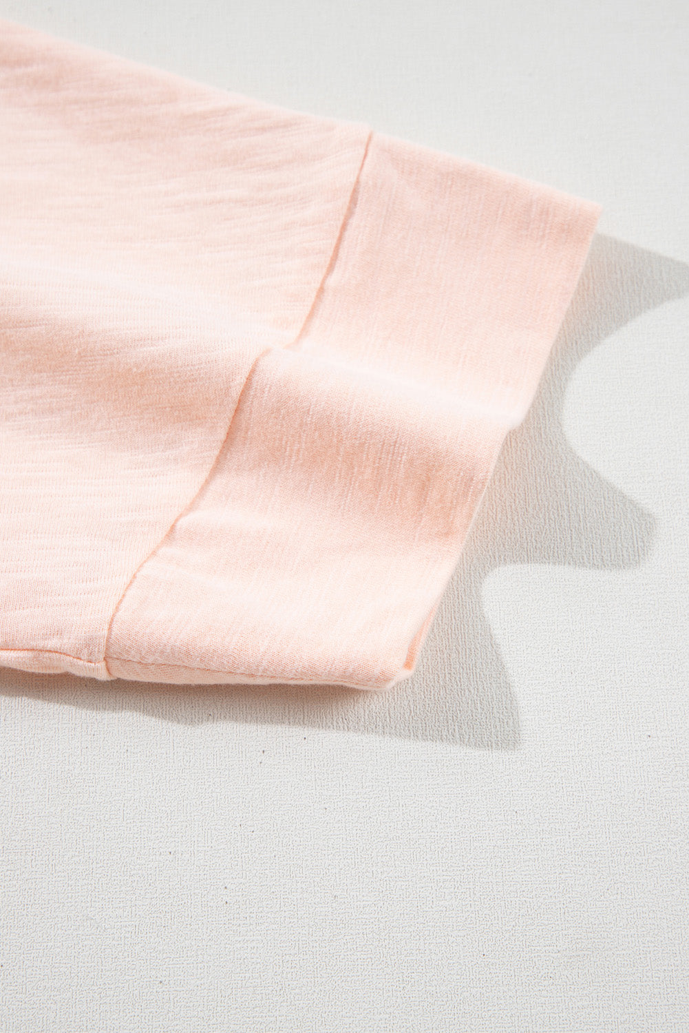 Aprikose rosa plus größe blume patchwork freiliegende naht hoch niedrig top