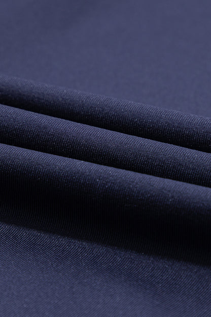 Marineblaue jogginghose mit kordelzug an der taille