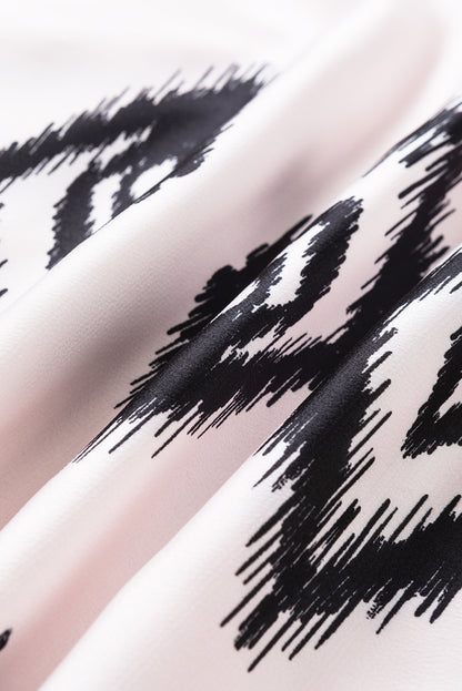 Schwarzes Western Azteken bedrucktes Sommerkleid für den Urlaub