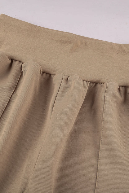 Khaki pocketed casual jogger