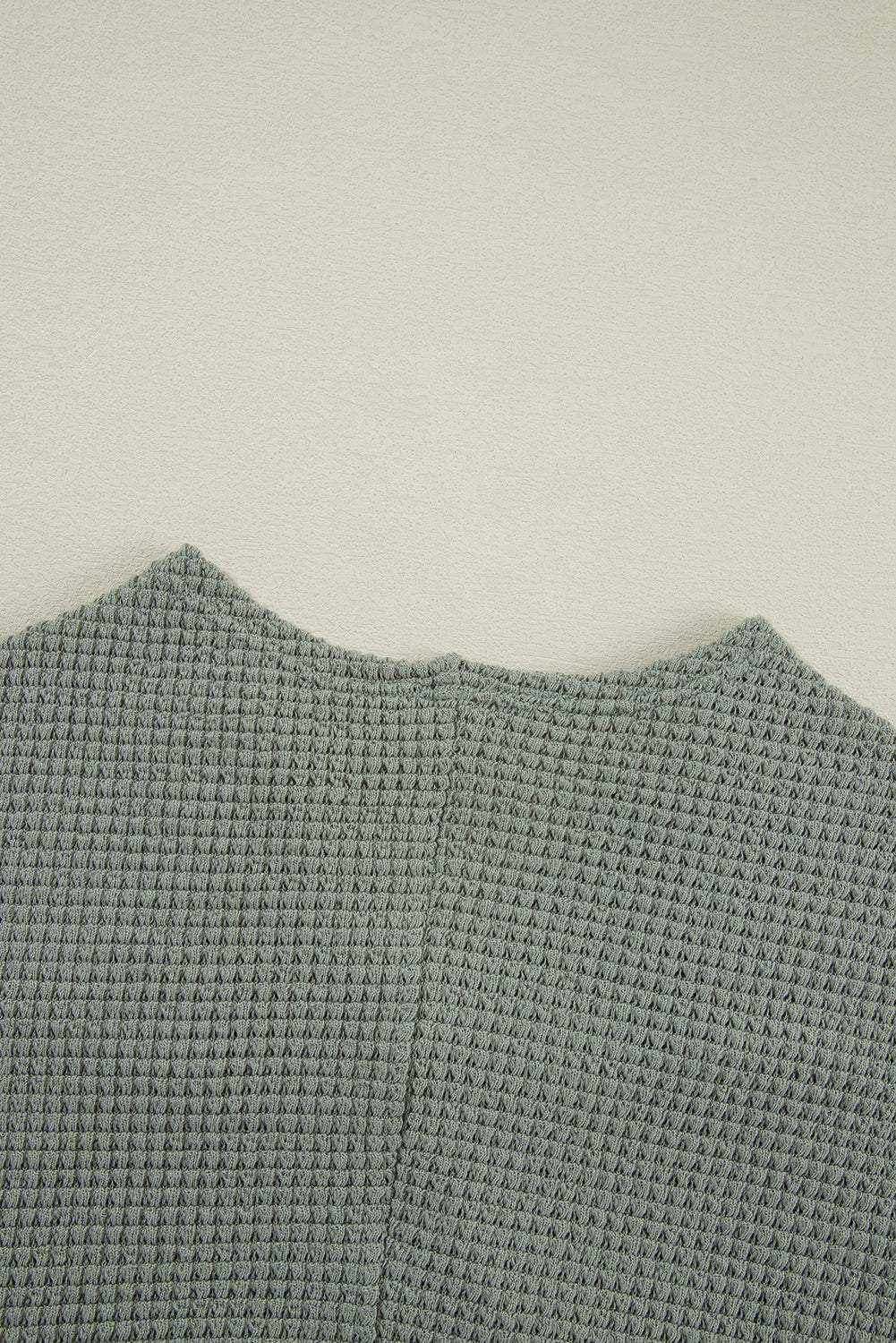 Laurel grüner waffelstrick cardigan mit offener front