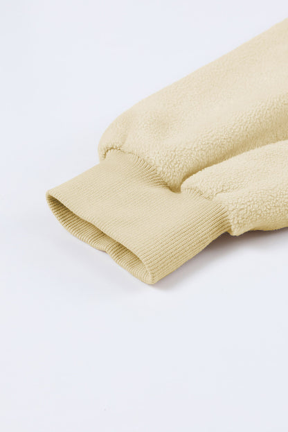 Apricot klappentasche kapuze mit kordelzug zip up jacke