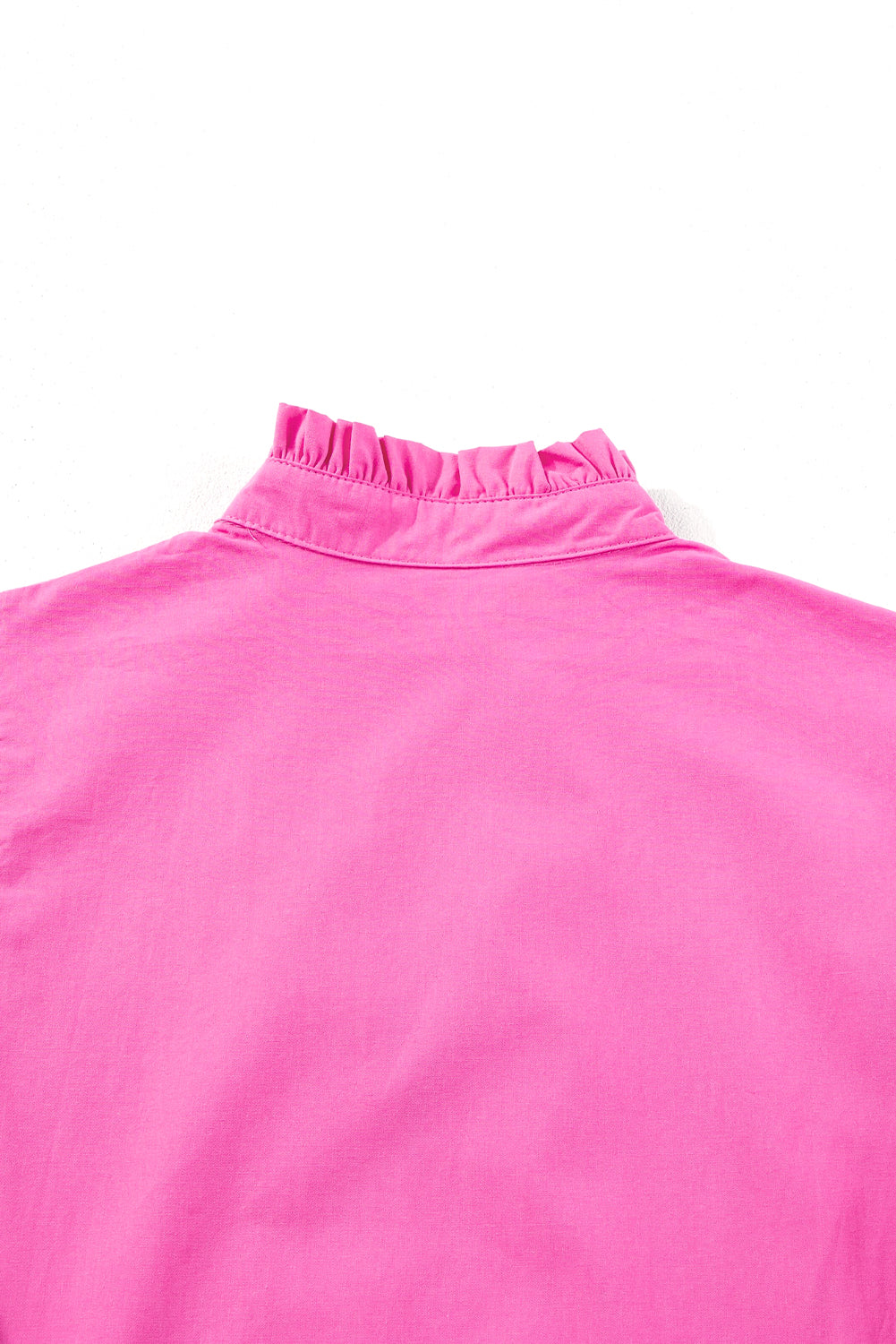 Erdbeerrosa ric rac colorblock flatterärmel v-ausschnitt ringelkleid