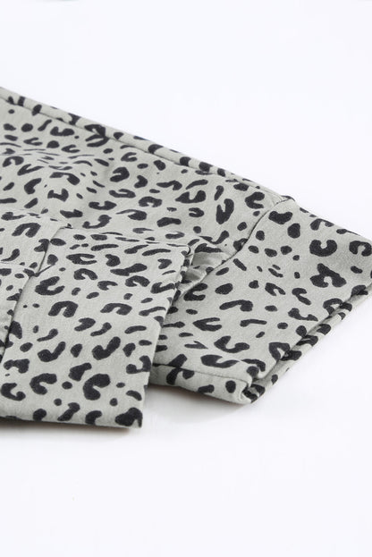 Khaki breezy leopard jogginghose