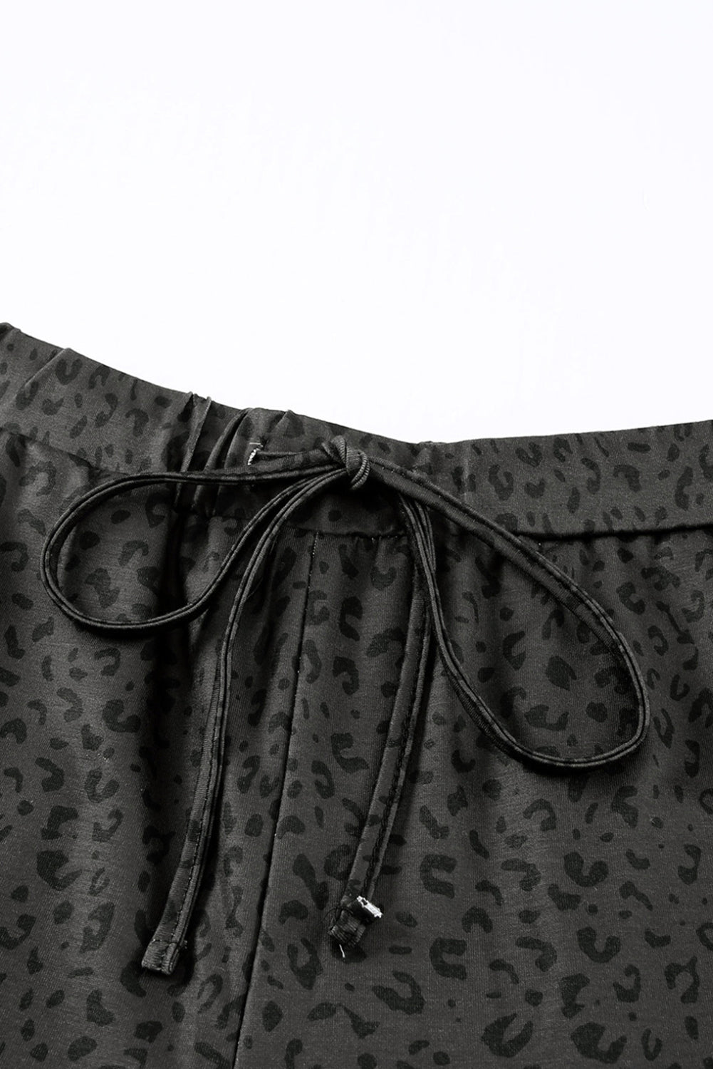 Schwarze breezy-leopard-jogginghose