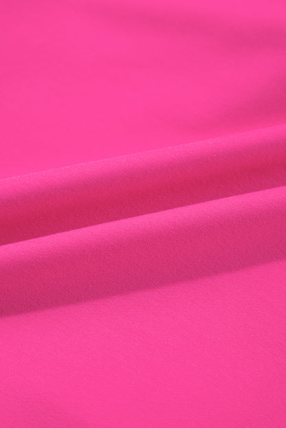 Rosarotes Sweatshirt-Popeline-Minikleid