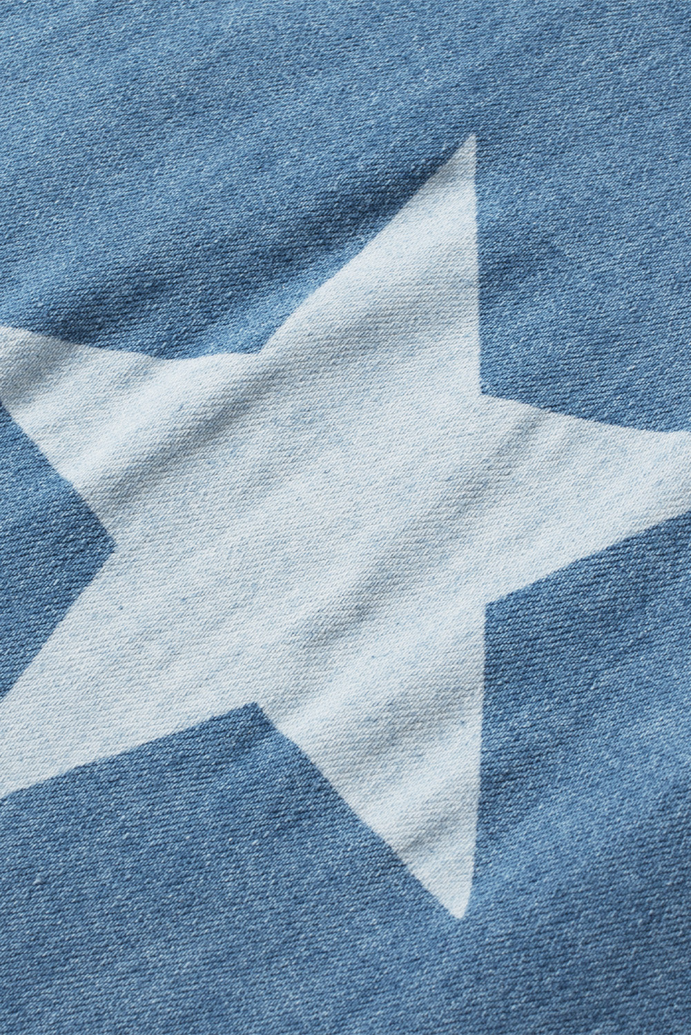 Star print geknöpftes band falte weites bein denim overall