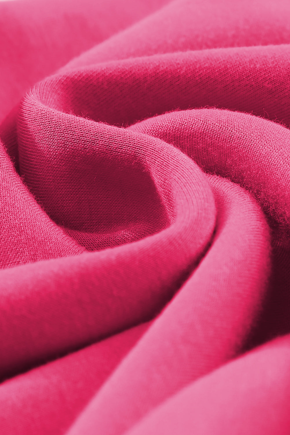 Rose rot frottee strick kordelzug gesmokte taille weites bein sweatpants
